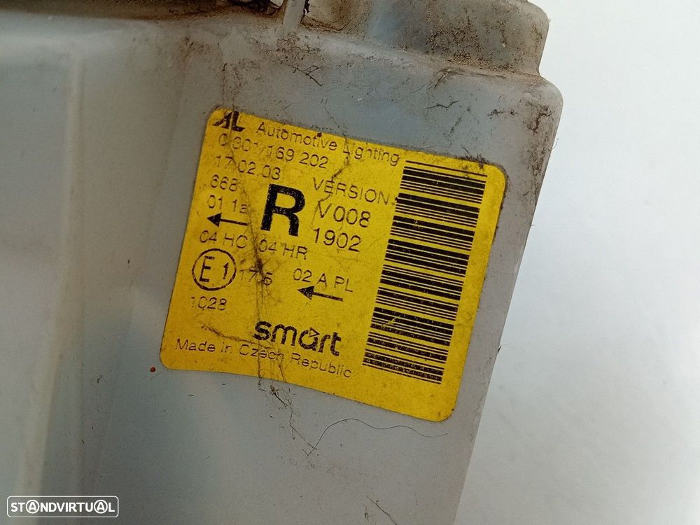 Ótica / farol direita SMART City-Coupé (450) - 5