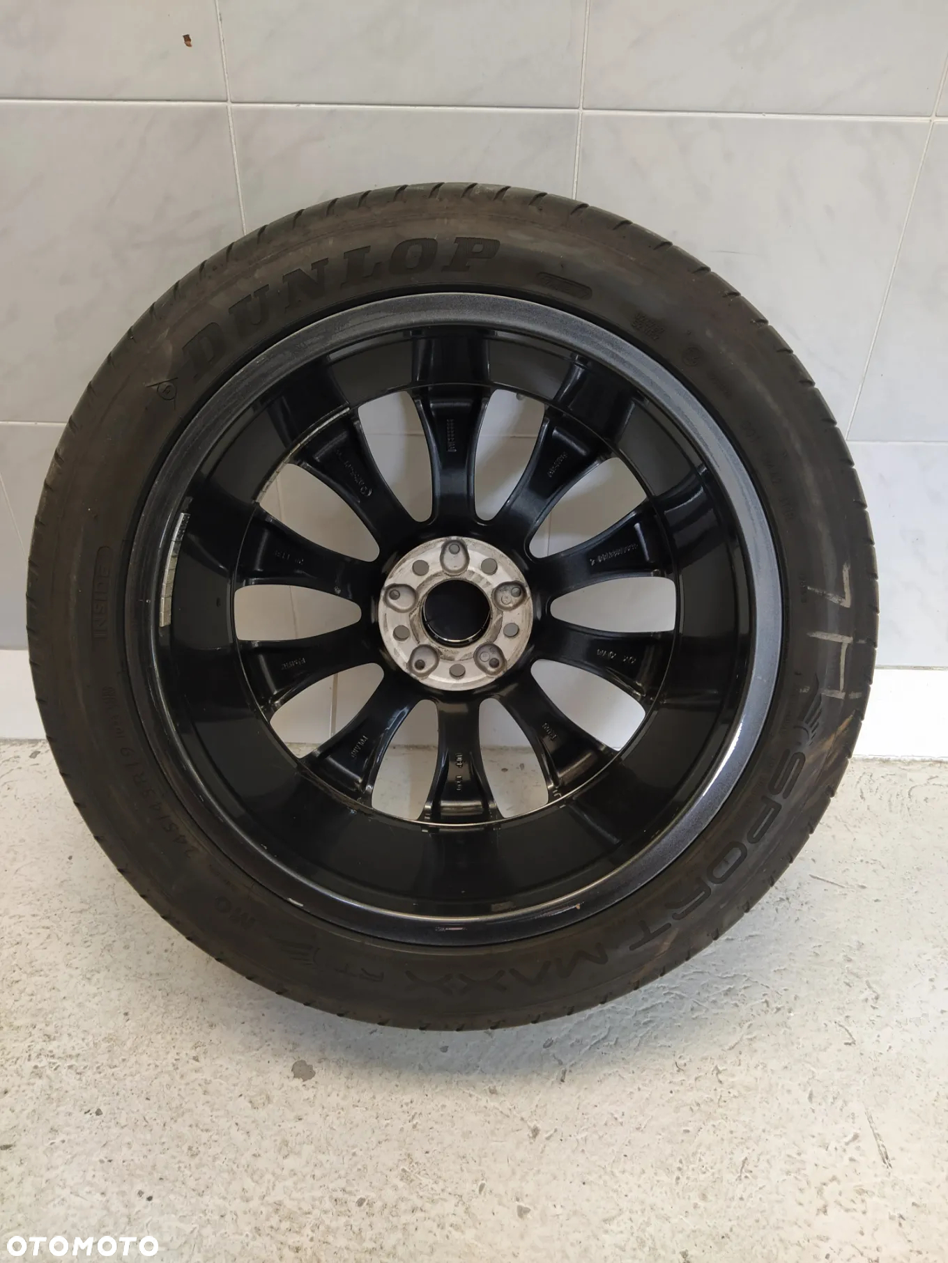 MERCEDES 8X19 4x FELGI ALUMINIOWE R19 5X112 ET38 OPONY 245/45 KOŁA 4X CZUJNIKI TPMS - 5