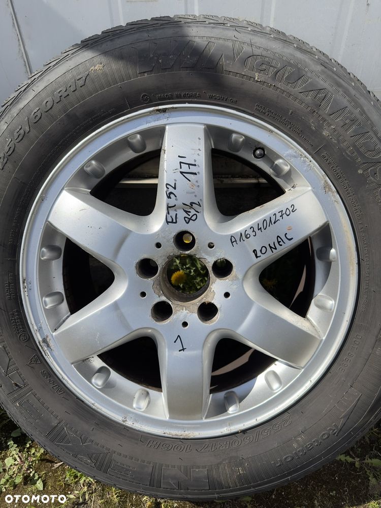 MERCEDES ML 163 felgi 17’  koła Ronal a1634012702  et 52 oryginał felgi 266/60/17 - 4