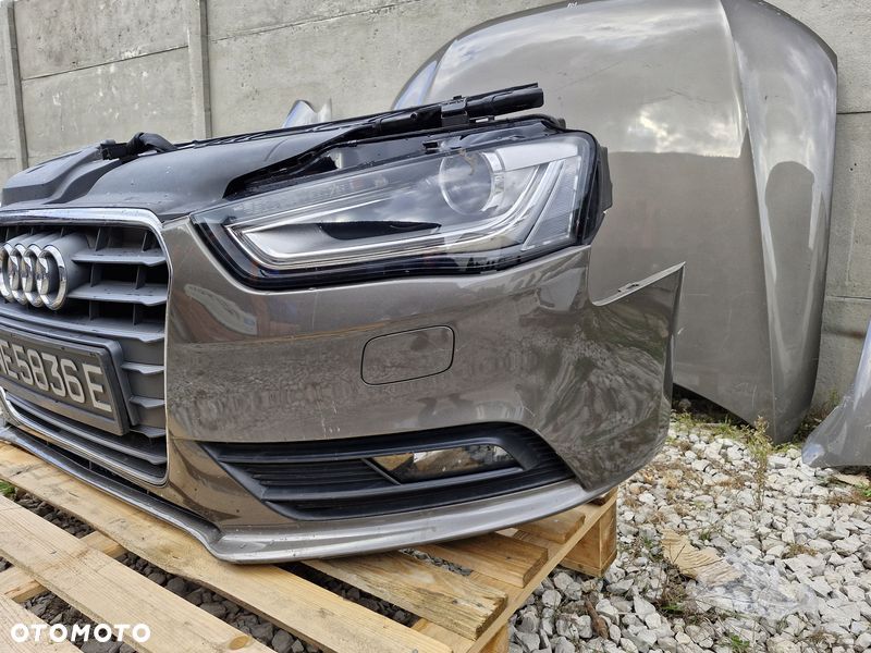AUDI A4 B8 LIFT PRZÓD KOMPLETNY MASKA ZDERZAK LAMPA BŁOTNIK CHŁODNICE PAS - 4