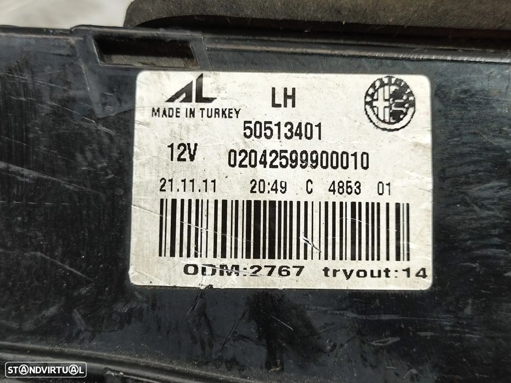Farolins Tras Traseiros Mala Esquerdo Direito Originais LED Alfa Romeo Giulietta 940 - 14