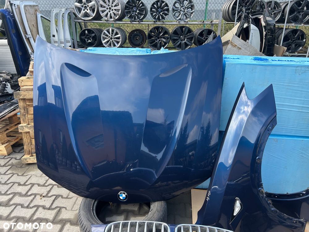 Bmw x3 f25 maska błotnik lewy prawy A76/5 pas przedni kompletny 3.0 D zderzak przód lampy bi-xenon - 4