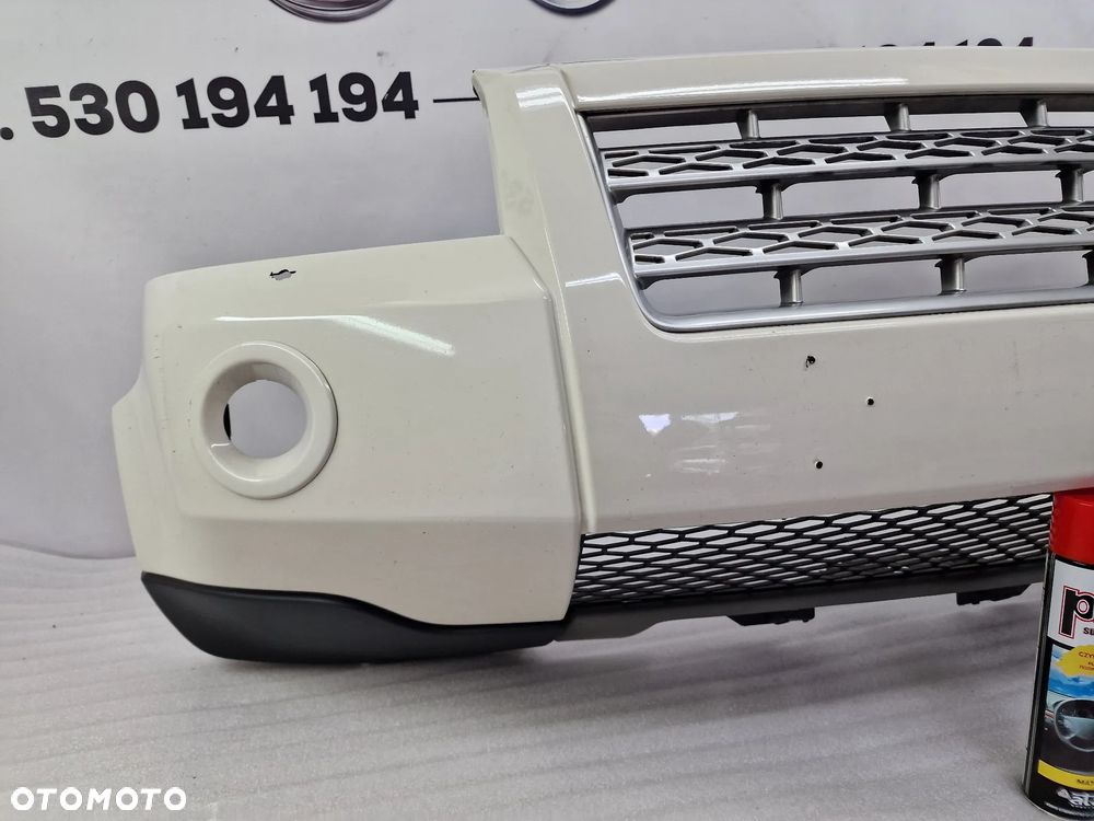 LAND ROVER FREELANDER II 2 07- ŁADNY ZDERZAK PRZEDNI PRZÓD + GRILL + KRATKA , KOLOR BIAŁO - KREMOWY , NR 6H52-17D957-A , NR AUKCJI NZ1123 - 8