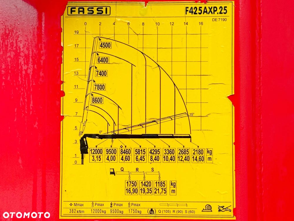 Volvo FM 460 * LAWETA 7,40 m + FASSI F425AXP.25 + PILOT / STAN BDB - 8