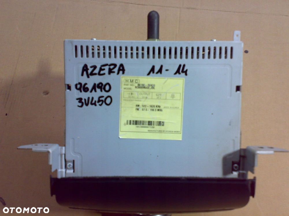 hyundai grandeur azera 2011 2014 radio panel nawigacja 6 disc mp3 - 4
