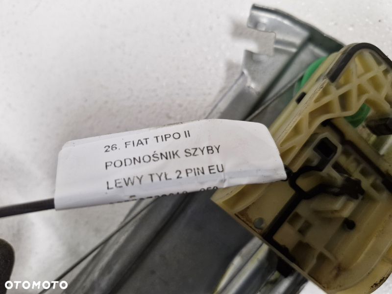 FIAT TIPO II 2 PODNOŚNIK MECHANIZM SZYBY LEWY TYŁ 2 PIN 00520728610 520728610 - 5