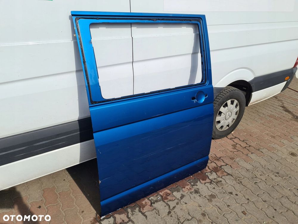 VW T5 drzwi przesuwne prawe niebieski - 3