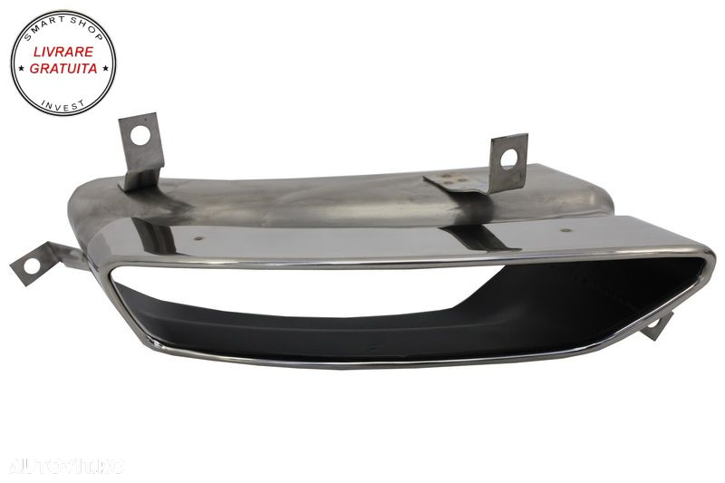 Difusor bara spate cu Ornamente tobe AUDI A8 D4 (2010-2014) W12 Design- livrare gratuita - 7