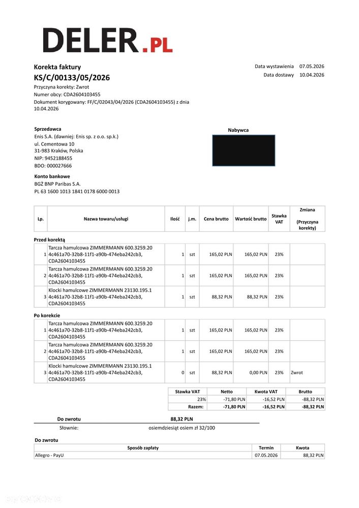 Tarcze hamulcowe - 2