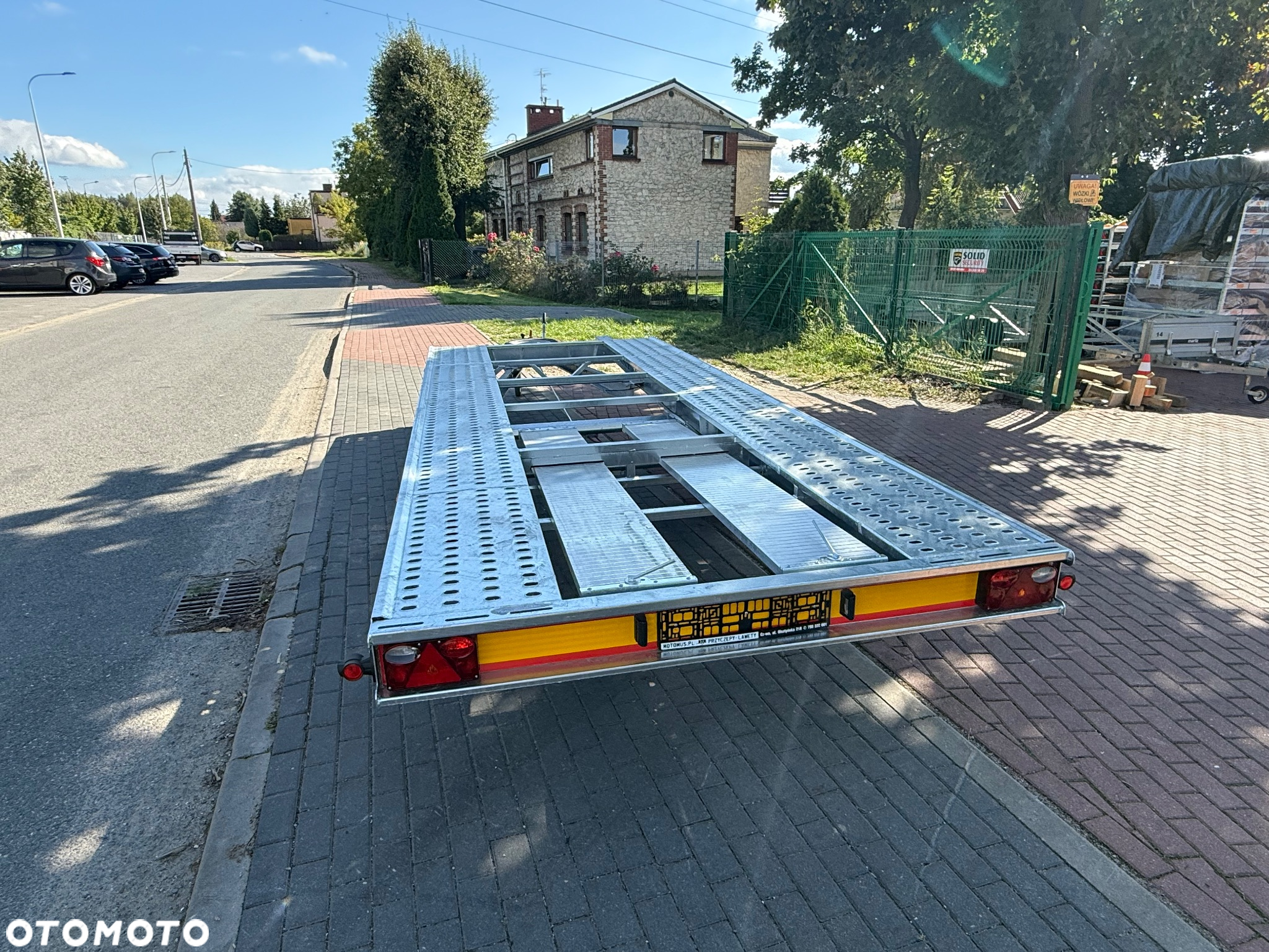 Inny Laweta płaska platforma 4.5m koła195r13c  najazdy alu dostawa MOTOMUS - 3