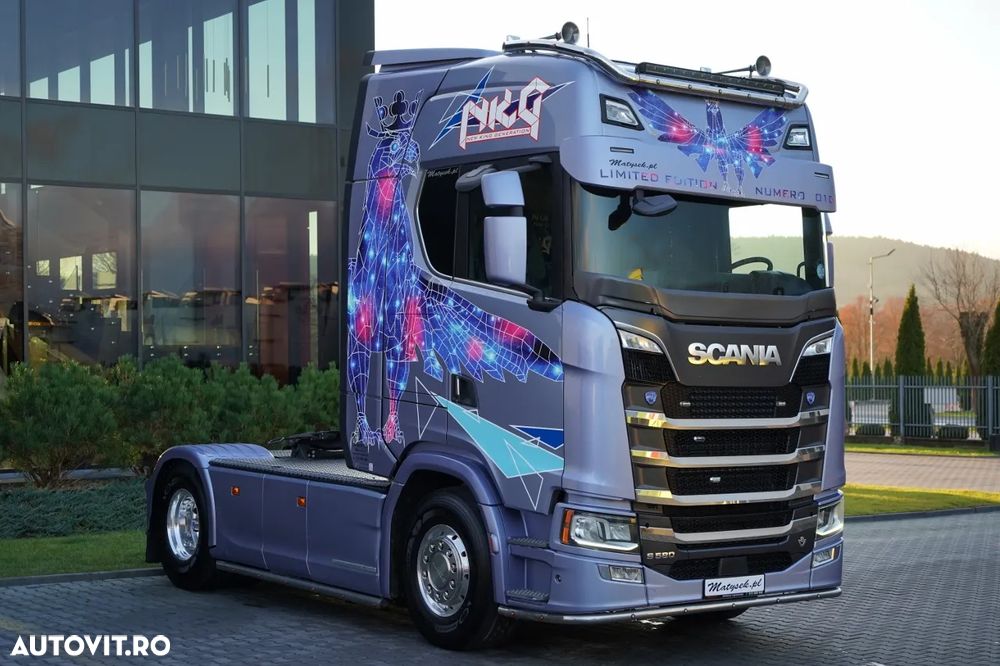 Scania S 580 / V8 / EDIȚIE LIMITATĂ ORIGINALĂ / NR. 010 / RETARDER / I-PARK COOL / AER COMPLET MATIC / PIELE / EXPRESS / - 3
