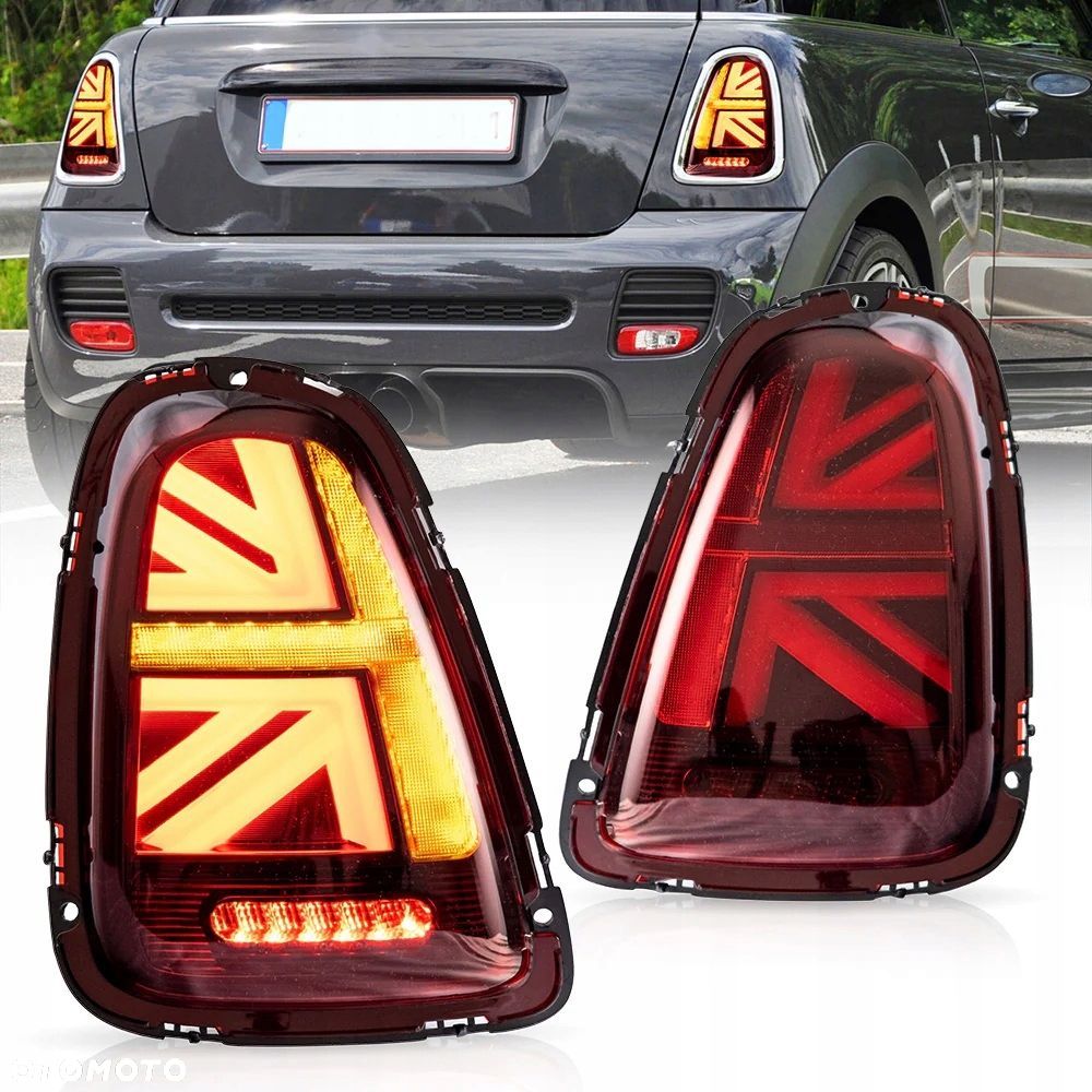 Lampy tyl kpl Vland Full Led Red Union Tuning Mini Cooper r56 r57 r58 r59 - 2
