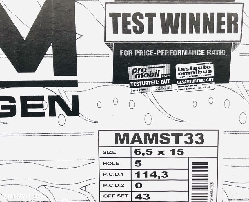 Jante Hyundai i30, ix20, i20 N, Elantra,  Kia Ceed,  noi, 15 inch - 4