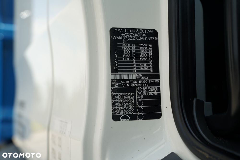 MAN TGS 35.360 / 8x4 / WYWROTKA 2 STRONNA  / HYDROBURTA / BORDMATIK / EURO 5 - 38