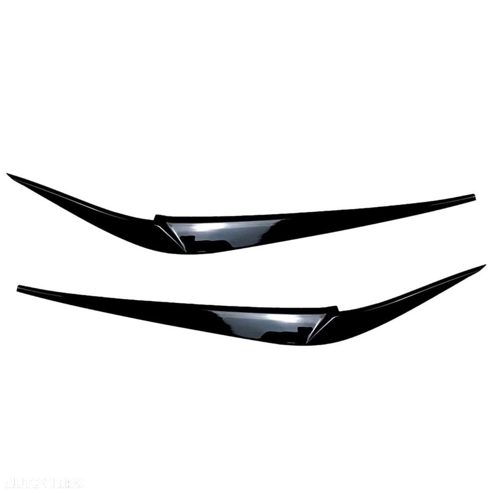 Set 2 Pleoape Faruri Far BMW X3 X4 G01 G02 2018-2023, Negru Lucios,ABS - 2