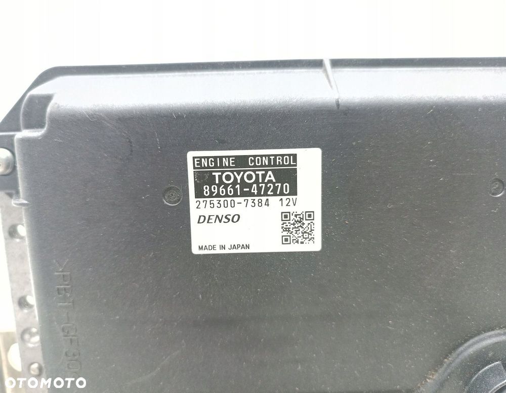 KOMPUTER SILNIKA STEROWNIK TOYOTA PRIUS III 1.8 89661-47270 2753007384 - 2