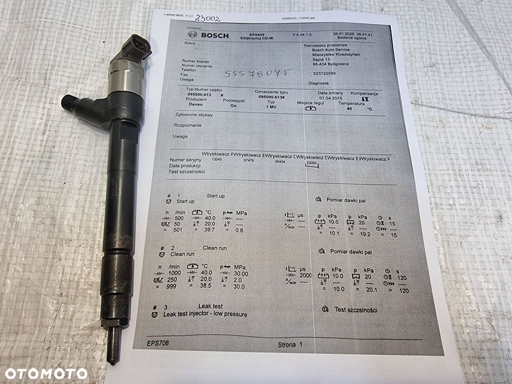 WTRYSK WTRYSKIWACZ OPEL ASTRA K J INSIGNIA B MERIVA B 1.6 CDTI 55578075 - 1