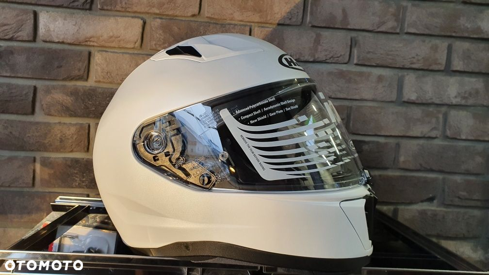 Kask sportowy hjc i70 z blendą przeciwsłoneczną biały ROAMIAR L - 2