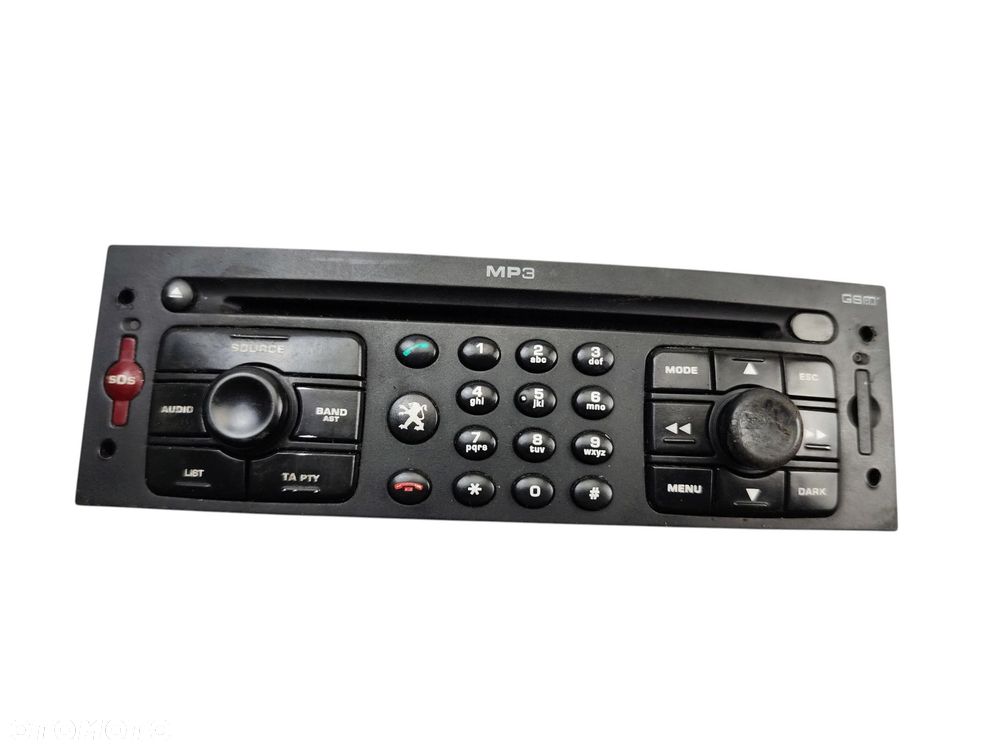 RADIO NAWIGACJA GPS PEUGEOT 307 LIFT (2005-2008) 1.6 HDI 109KM 96611440XT - 1