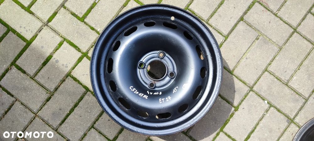 FELGI STALWE 4x108 6.5J x15 CALI ET27 CITROEN PEUGEOT KOMPLET 4 SZTUKI - 2