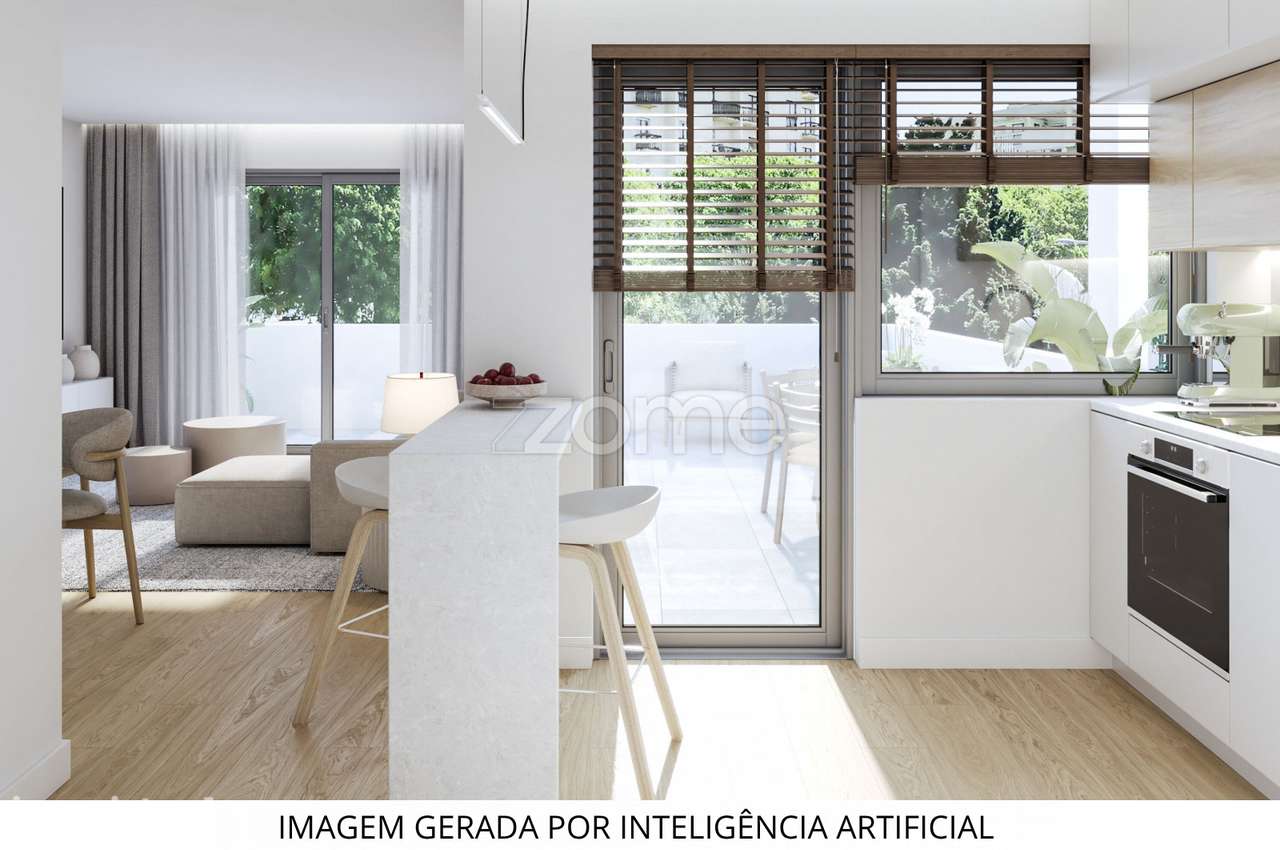 Apartamento T2 novo, com terraço, em Aldoar. - Grande imagem: 3/15