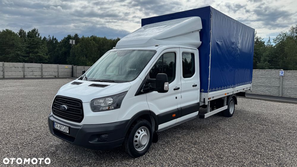 Ford TRANSIT Salon Polska, DOKA 7 Osobowy, Plandeka 8EP, Super Stan! koła bliźniacze. - 2