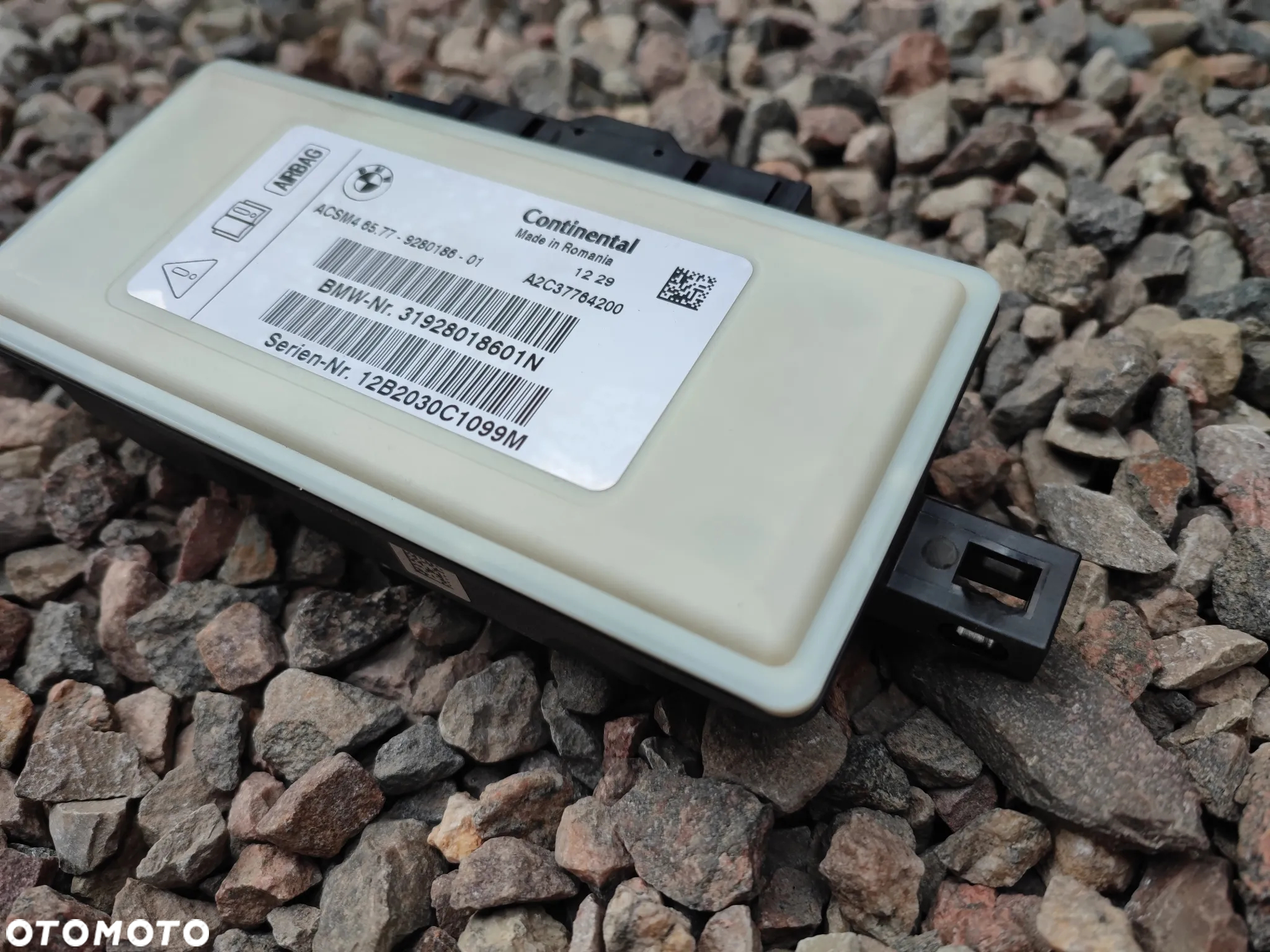 BMW ORYGINALNY STEROWNIK PODUSZEK POWIETRZNYCH / MODUŁ AIRBAG POD SYSTEM AKTYWNA OCHRONA PIESZYCH O NR. 65 77 9 280 186 /  65 77 9 461 916 OEM SPRAWNY W 100% - 3