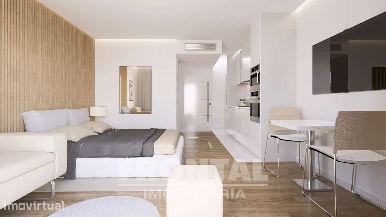 Apartamento T0 com Varanda | Condomínio Privado com Conceito Contempor - Grande imagem: 2/12