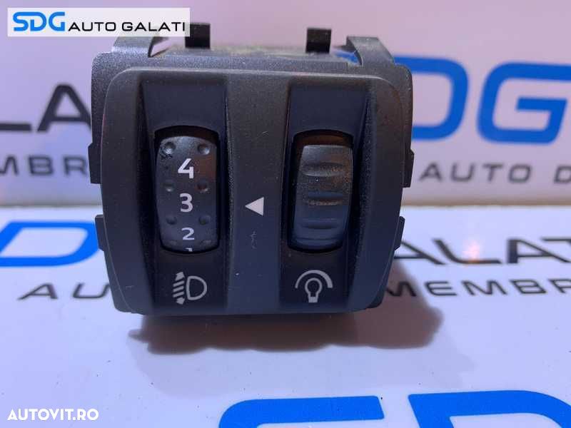 Buton Reglaj Reglare Faruri si Intensitate Lumini Ceasuri Bord Renault Laguna 3 2007 - 2015 Cod 251900001R - 2