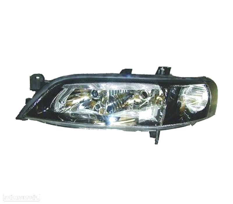 FAROL ESQ OPEL VECTRA B 99-02 FUNDO PRETO - 1