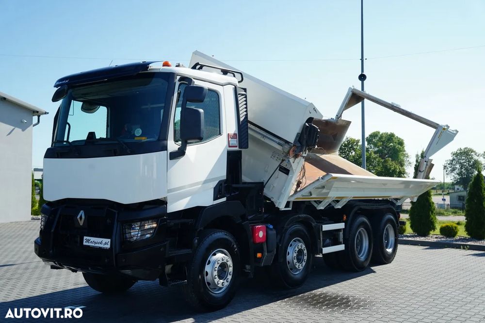 Renault C 480 / 8x4 / BASCUNÃ DUBLU - 6M / HYDRODOLTA / HYDRODOLPA / BORDAMATIC / PERDÂ AUTOMATÂ - 8