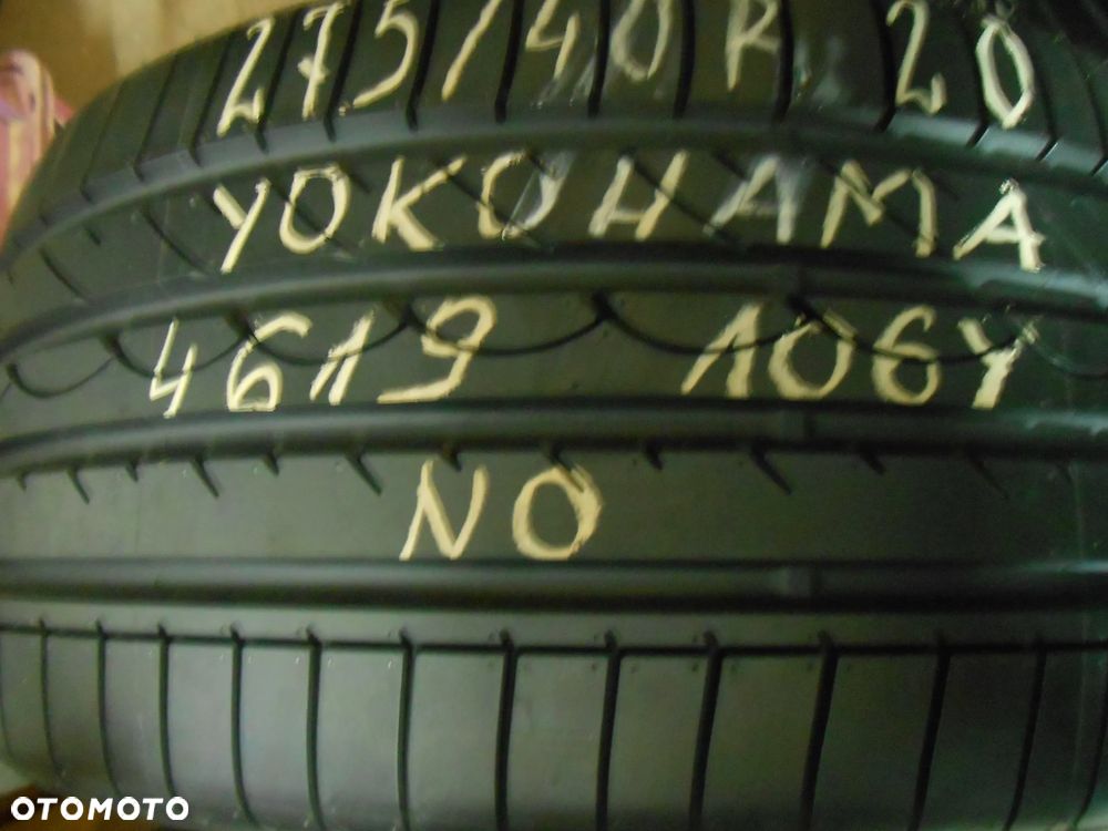 OPONA POJEDYNKA 275/40R20 YOKOHAMA ADVAN SPORT NO DOT 4619 8.2MM - 1