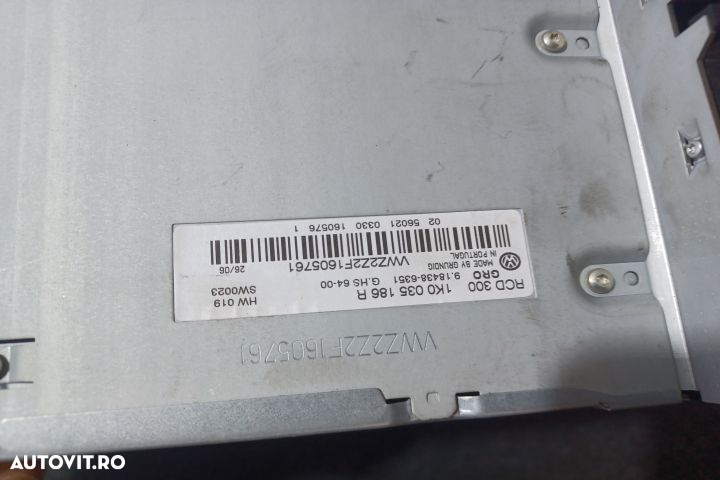 Radio cd 1K0035186R Volkswagen VW Golf 5 [2003 - 2009] Variant wagon - 4