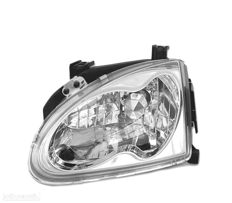 FAROS DELANTEROS HONDA CRX DEL SOL 92-97 FONDO CROMO - 1
