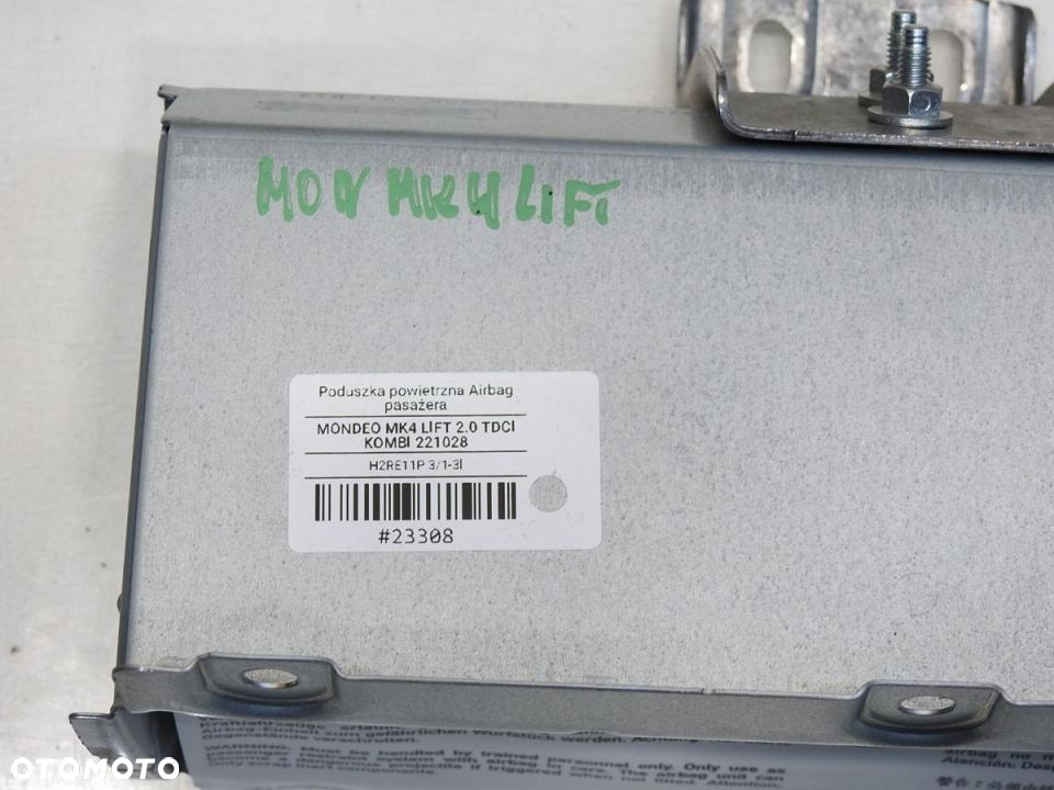 PODUSZKA AIRBAG PASAŻERA FORD MONDEO MK4 LIFT - 3