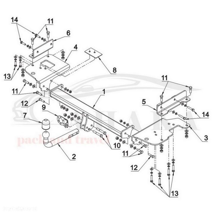 Hak Holowniczy Odkręcany Do Kia Sportage Je 2004-2010 - 4