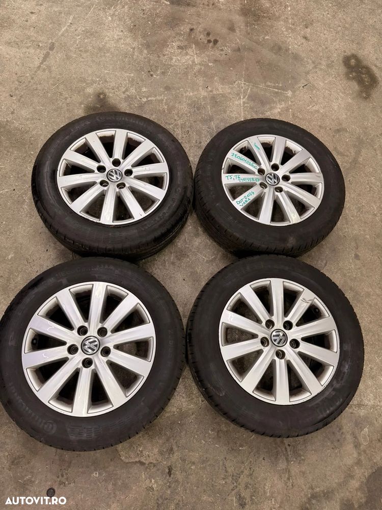 Set jante aliaj VW TRANSPORTER T5, T6 cu cauciucuri vara 235/55R17 dot 2024 cod OEM janta 7E0601025C - 1