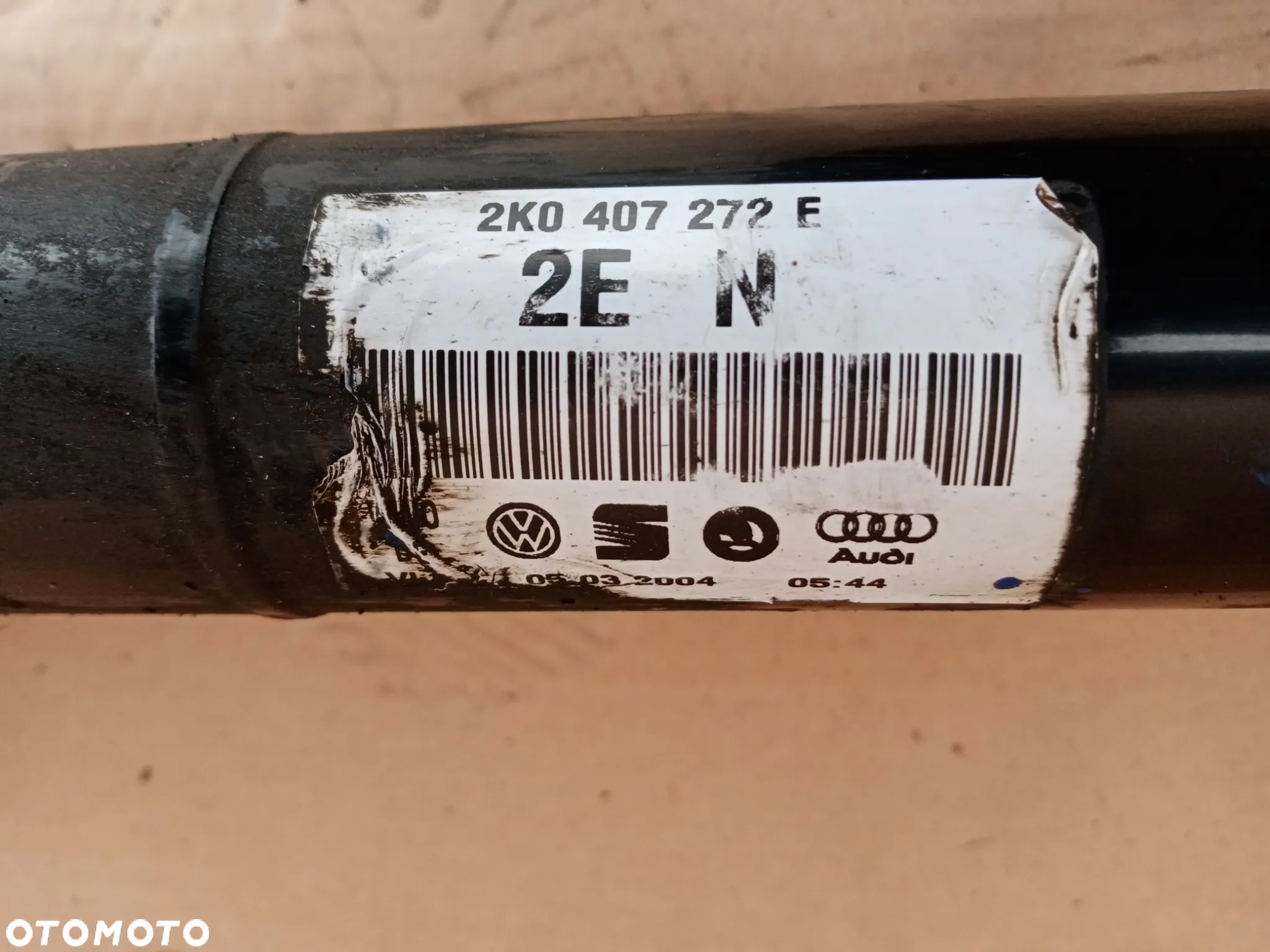 Półoś prawa długa półośka VW Caddy III 1.9 TDI 2K0407272E - 6