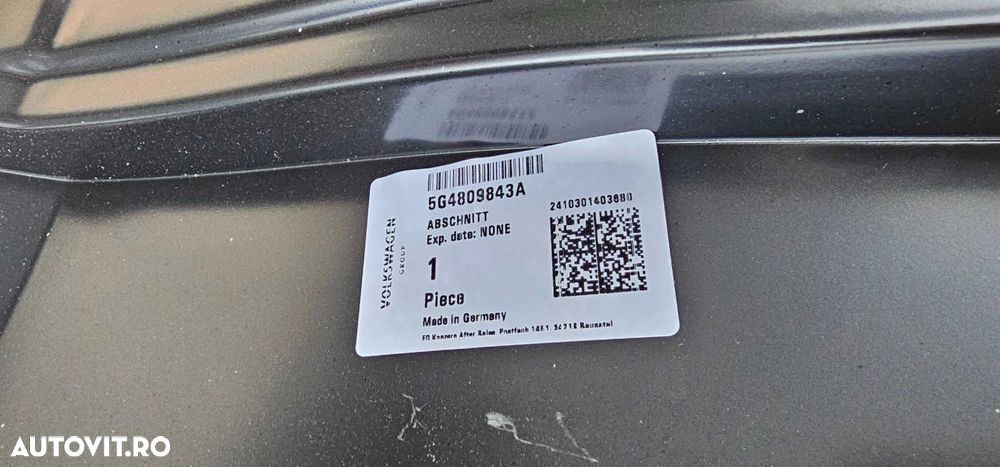Aripa stanga spate NOUA Vw Golf 7 Hatchback 2015 / 2016 / 2017 2018 - 2
