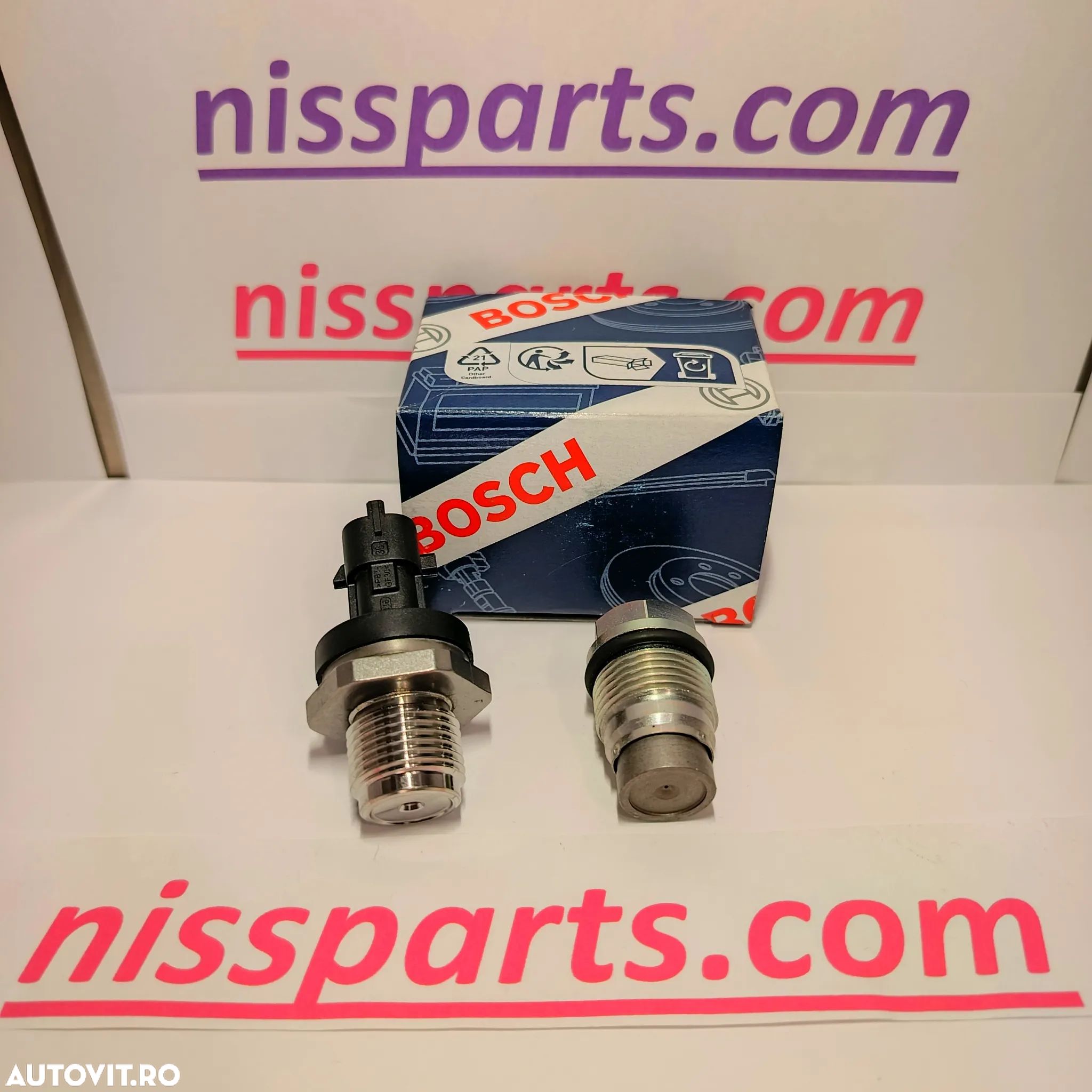 ZD30 Euro4 Senzor presiune+ supapa retur  Rampa de injectie Nissan Atleon, Cabstar, Patrol Renault Maxity, Mascot - 1