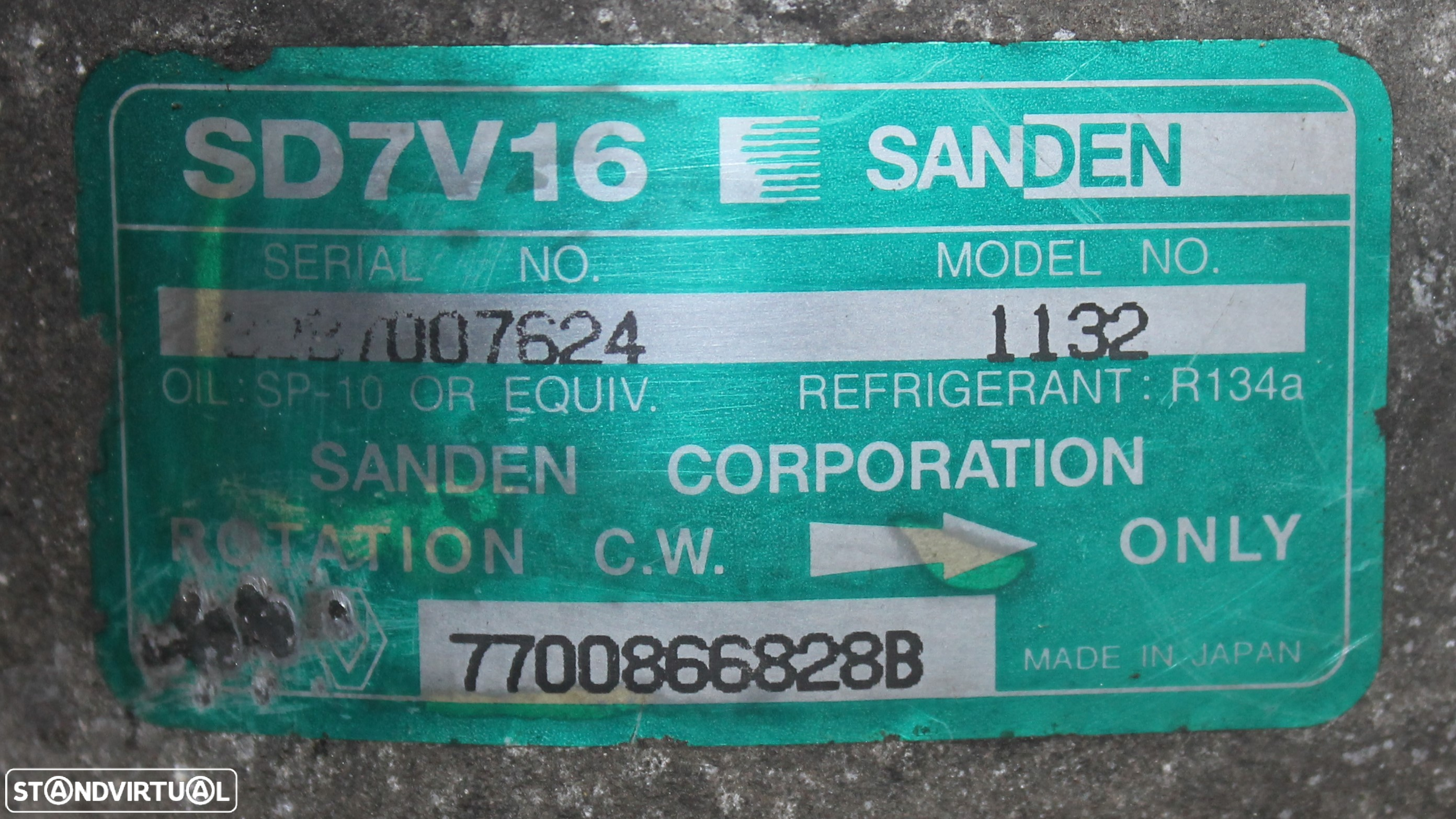 COMPRESSOR DE AC RENAULT SCENIC - 4