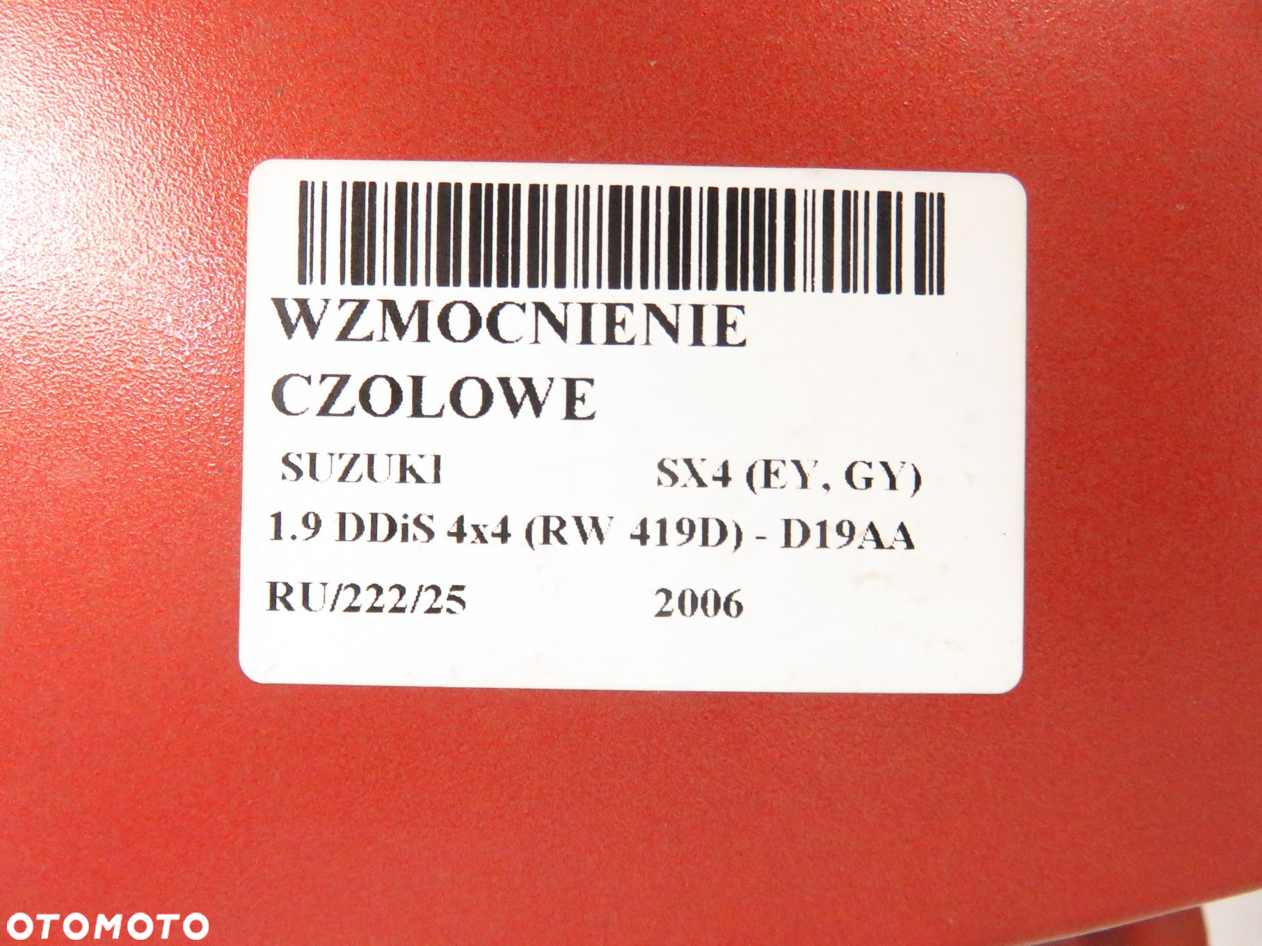 BELKA ZDERZAKA PRZÓD SUZUKI SX4 (EY, GY) - 7