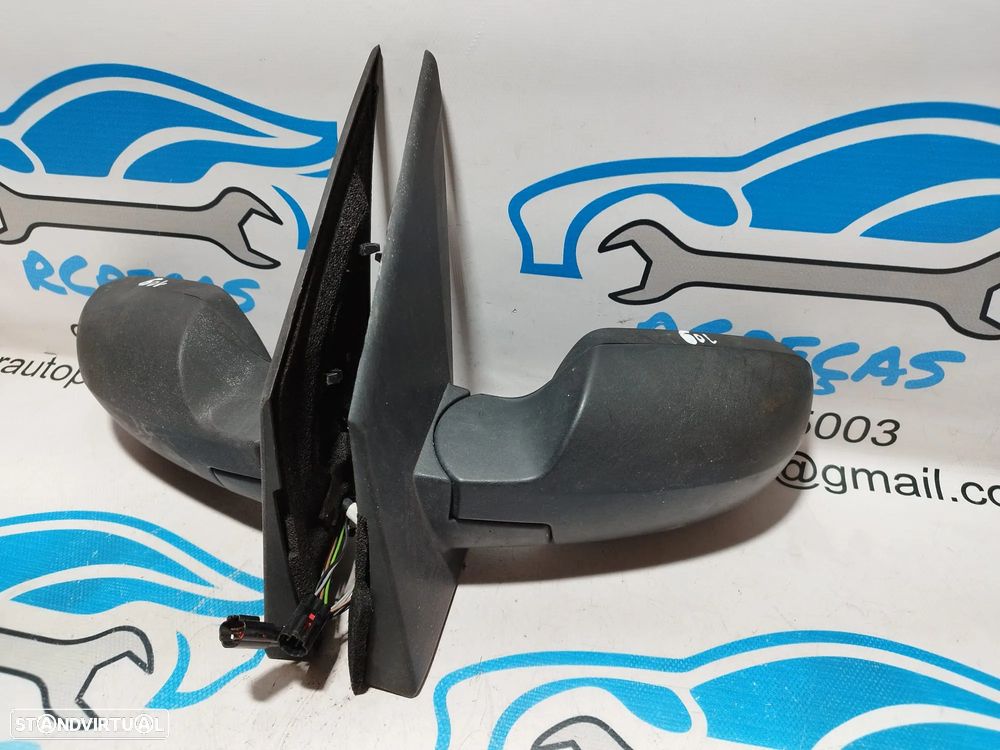 ESPELHO RETROVISOR ESQUERDO DIREITO FORD FIESTA V 5 MK5 2S6117683BP 2S6117682BP ELETRICO AQUECIDO ESPELHOS RETROVISORES - 5