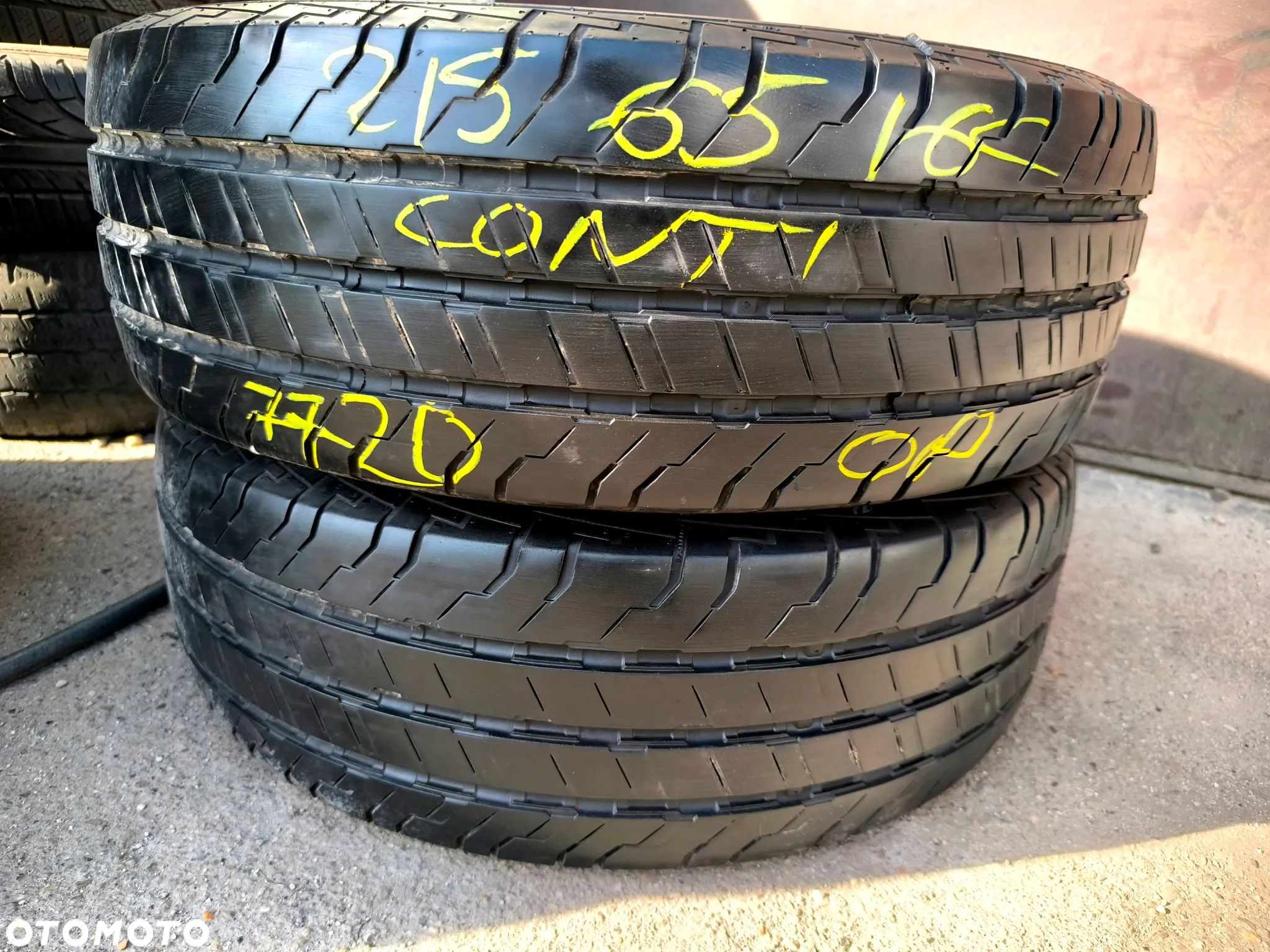 215/65R16C 109/107T 16 C Opony Letnie Lato CONTINENTAL ContiVanContact 100 7,5mm Legnica ALU-RAD 20r. 215/65 - 1