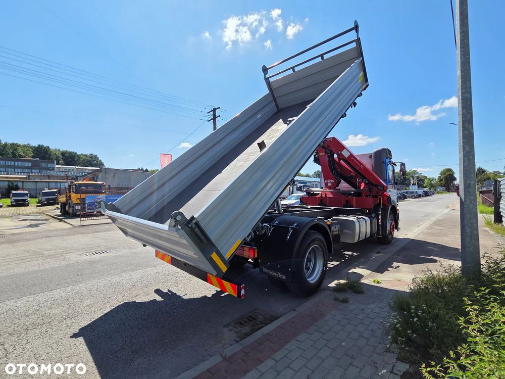 Mercedes-Benz AXOR 1824 // HDS HMF 1420-K3 3 WYSUWY + PILOT // NOWY KIPER // ŻURAW DŹWIG CRANE KRAN - 9