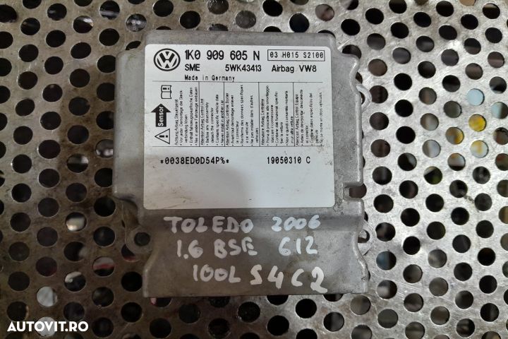 Calculator airbag 1K0909605N Seat Toledo 3 - 5P [2004 - 2010] Hatchba - 1