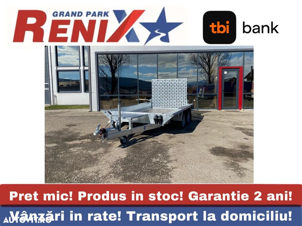 Martz Remorca auto transport utilaje, 2 axe, sistem de franare, 2700kg, KOPARKA  300/150/24 - 1