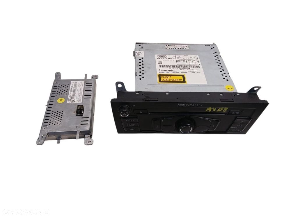 RADIO CD WYŚWIETLACZ AUDI A4 B8 8T2035195C 8T0919603A - 1