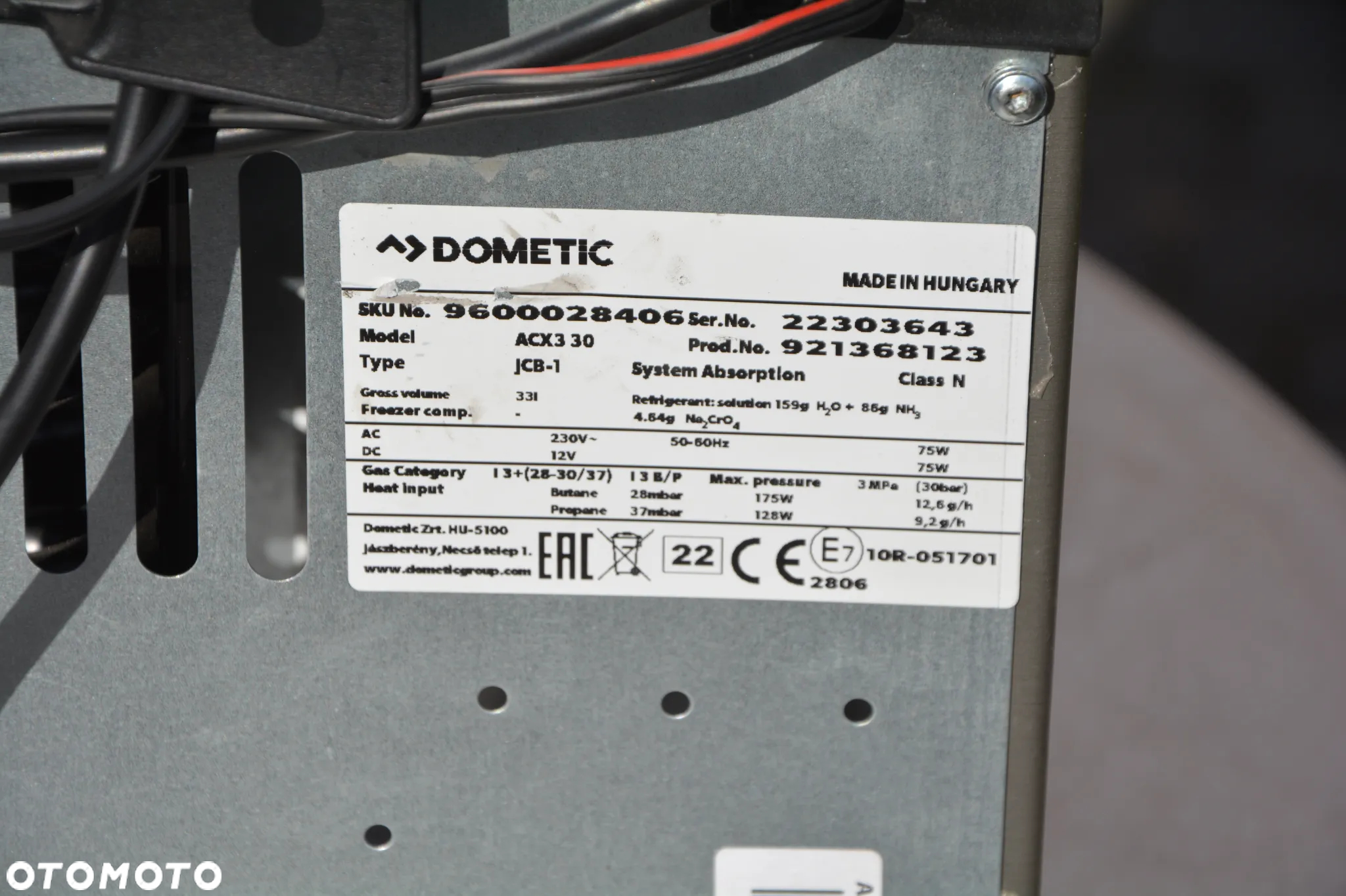 Lodówka absorpcyjna CombiCool ACX3 30 - Dometic - 6