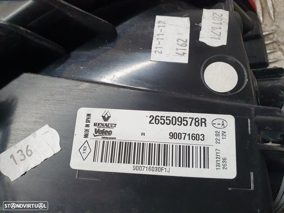 FAROLIM TRASEIRO DIREITO RENAULT MEGANE IV FASTBACK 2017 -265509578R - 2